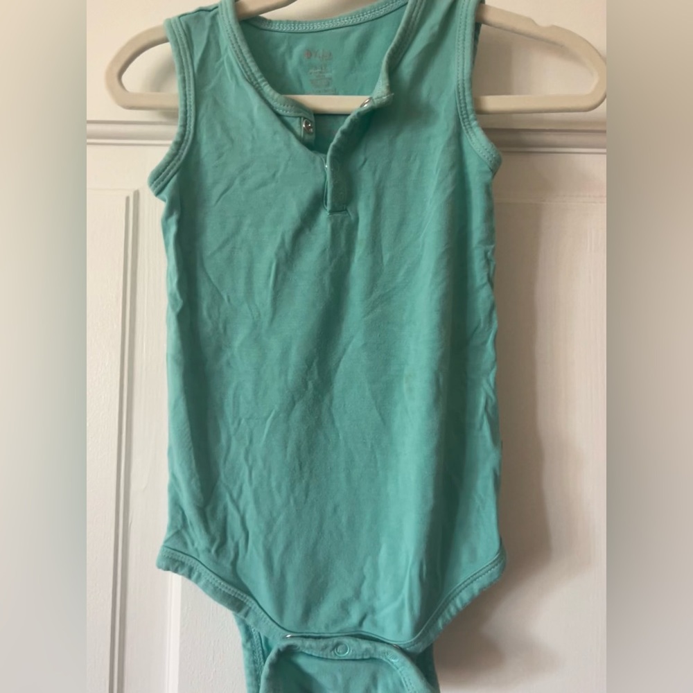 Kyte sleeveless bodysuit in jade
